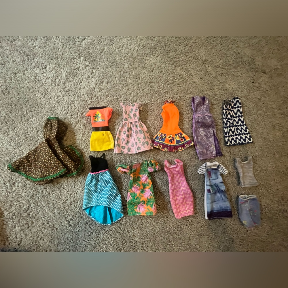 Colorful Barbie Dresses